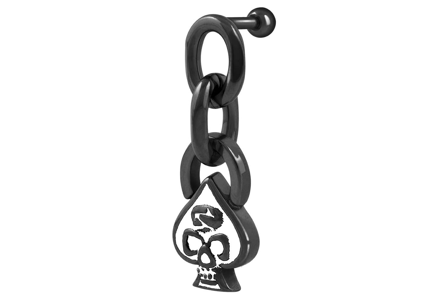 Chirurgenstahl Ohrpiercing PIK + TOTENKOPF ++SALE++